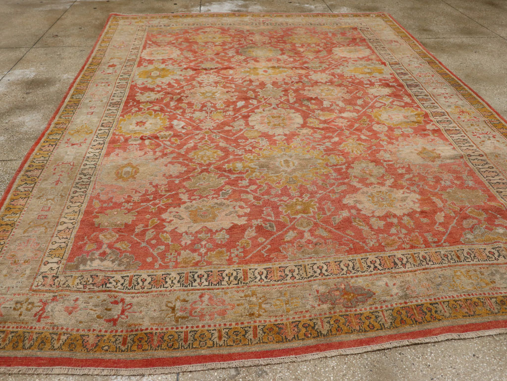 Antique Turkish Ghiordes Room Size Carpet, No.31206 - Gsblank
