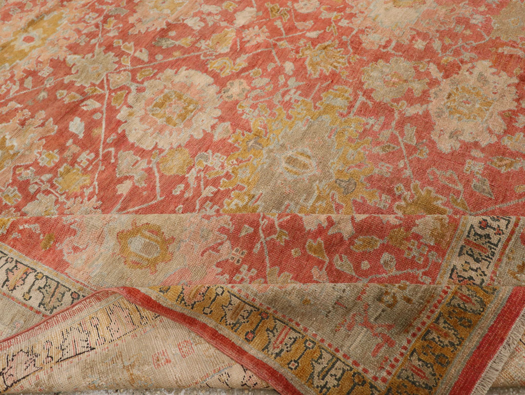 Antique Turkish Ghiordes Room Size Carpet, No.31206 - Gsblank