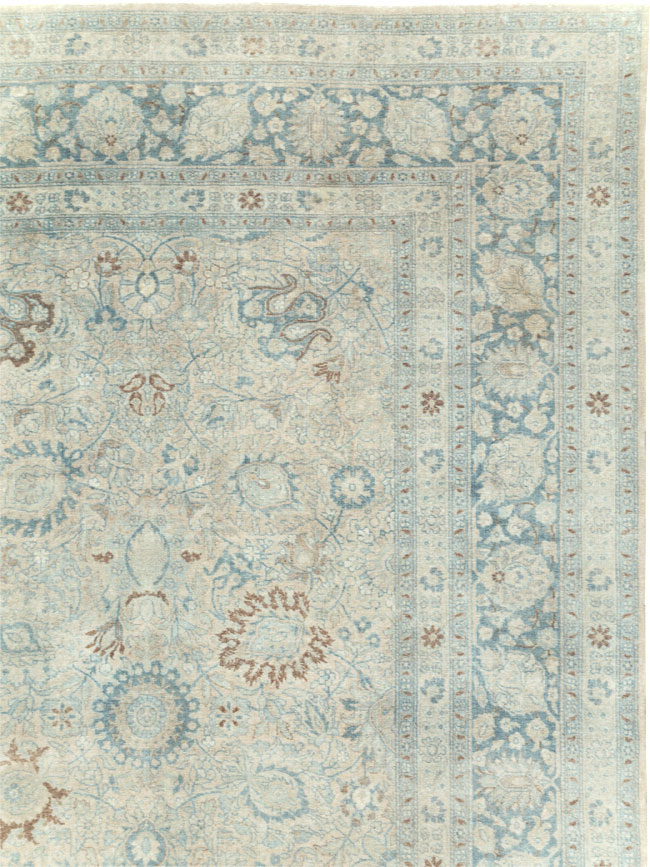 Antique Persian Tabriz Room Size Carpet, No.31210 - Gsblank