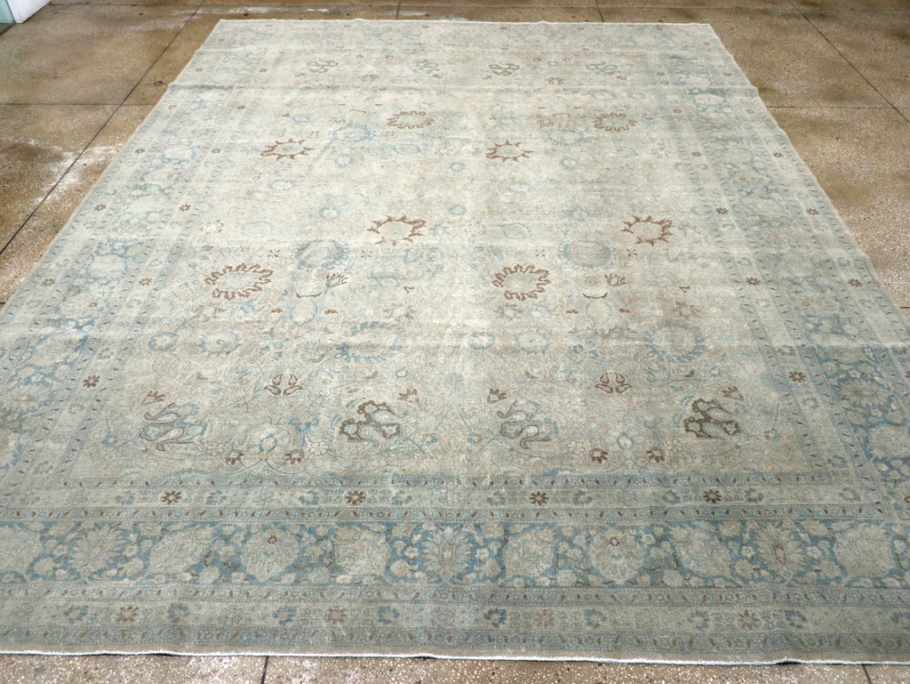 Antique Persian Tabriz Room Size Carpet, No.31210 - Gsblank