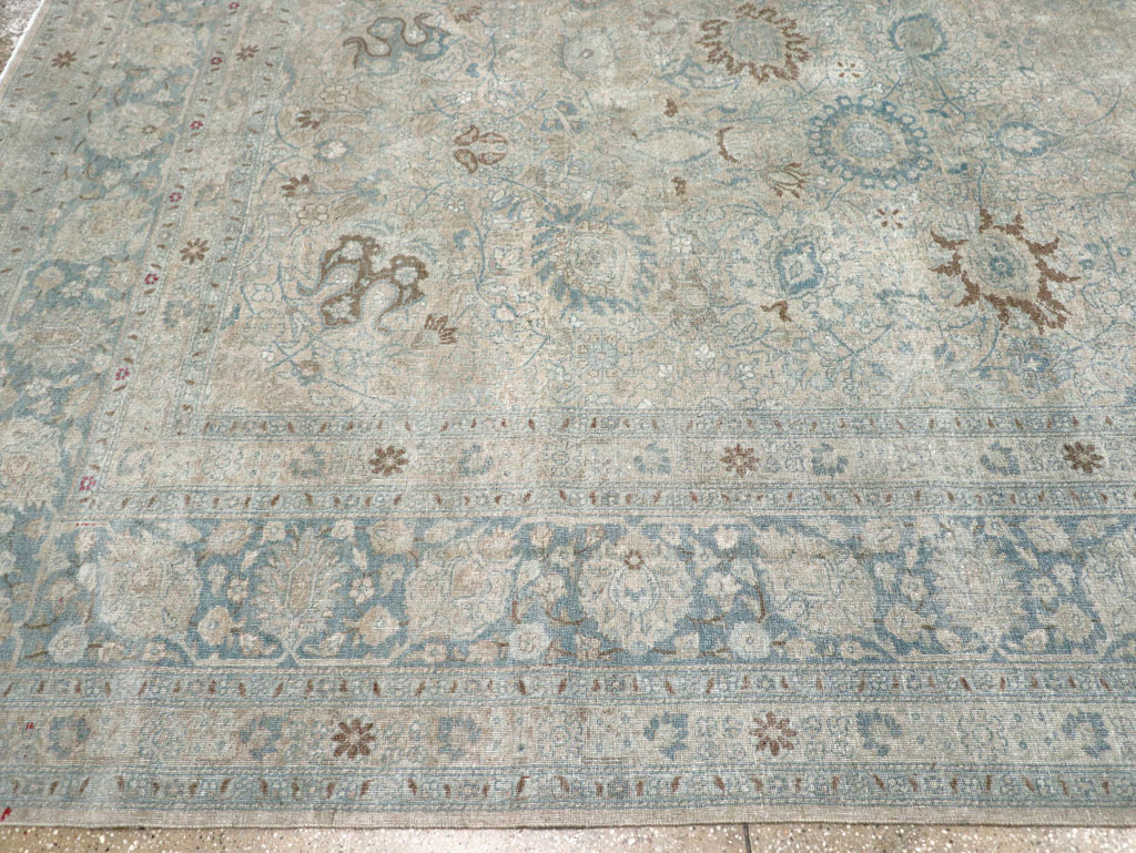 Antique Persian Tabriz Room Size Carpet, No.31210 - Gsblank
