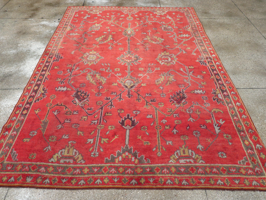 Antique Turkish Oushak Carpet, No.31212 - Gsblank