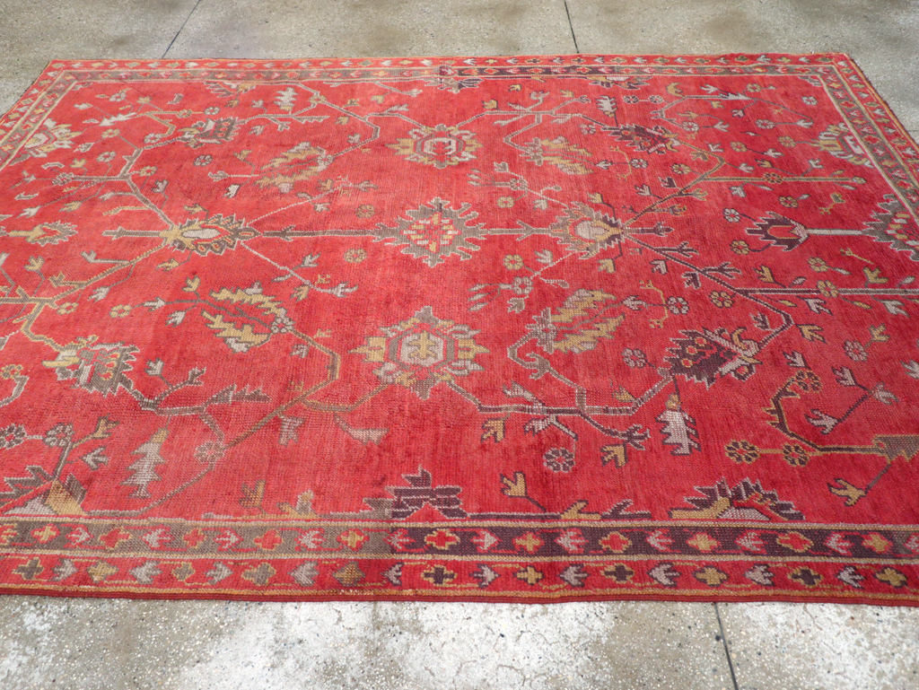Antique Turkish Oushak Carpet, No.31212 - Gsblank