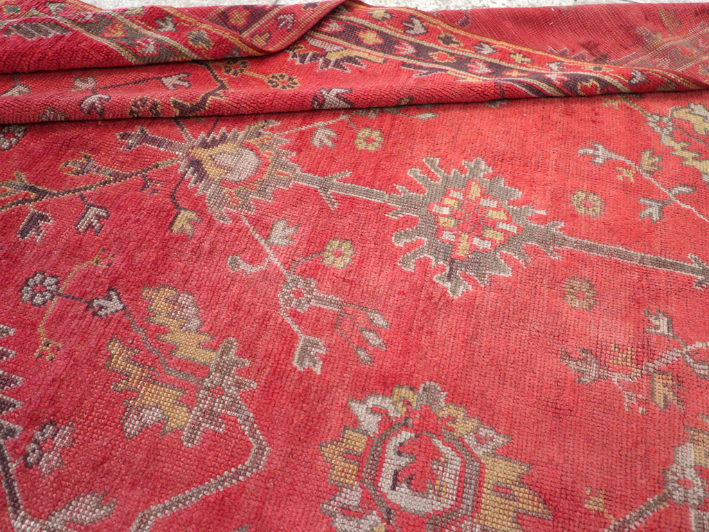 Antique Turkish Oushak Carpet, No.31212 - Gsblank