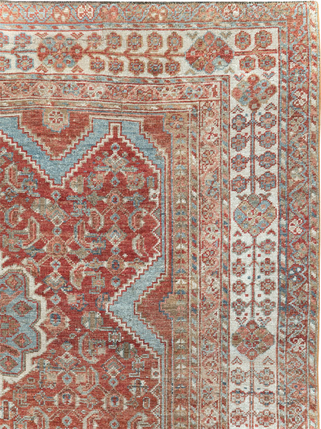 Antique Persian Shiraz Small Room Size Carpet, No.31215 - Gsblank