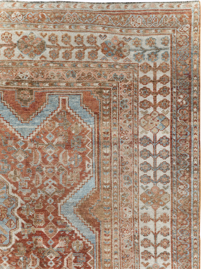 Antique Persian Shiraz Small Room Size Carpet, No.31215 - Gsblank