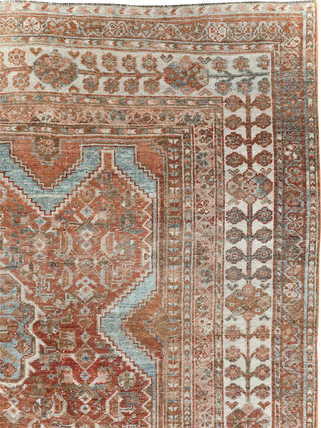 Antique Persian Shiraz Small Room Size Carpet, No.31215 - Gsblank