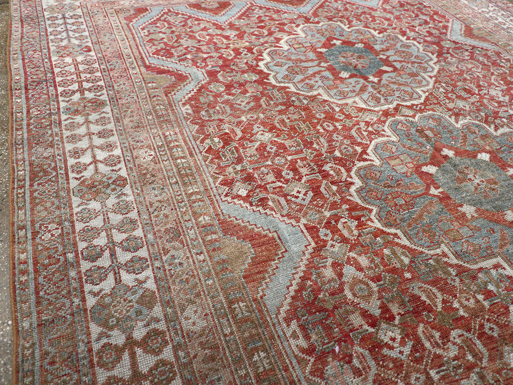 Antique Persian Shiraz Small Room Size Carpet, No.31215 - Gsblank