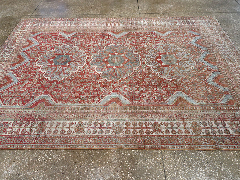 Antique Persian Shiraz Small Room Size Carpet, No.31215 - Gsblank