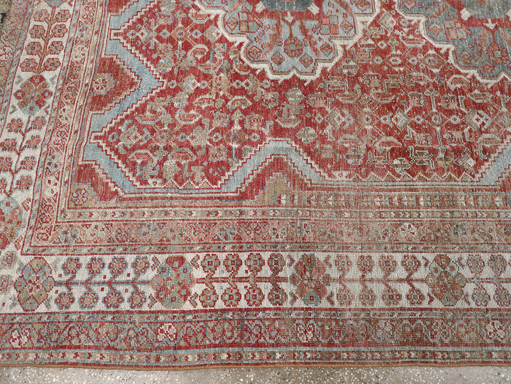 Antique Persian Shiraz Small Room Size Carpet, No.31215 - Gsblank