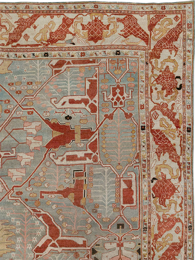 Antique Persian Bidjar Oversize Carpet, No.31217 - Gsblank