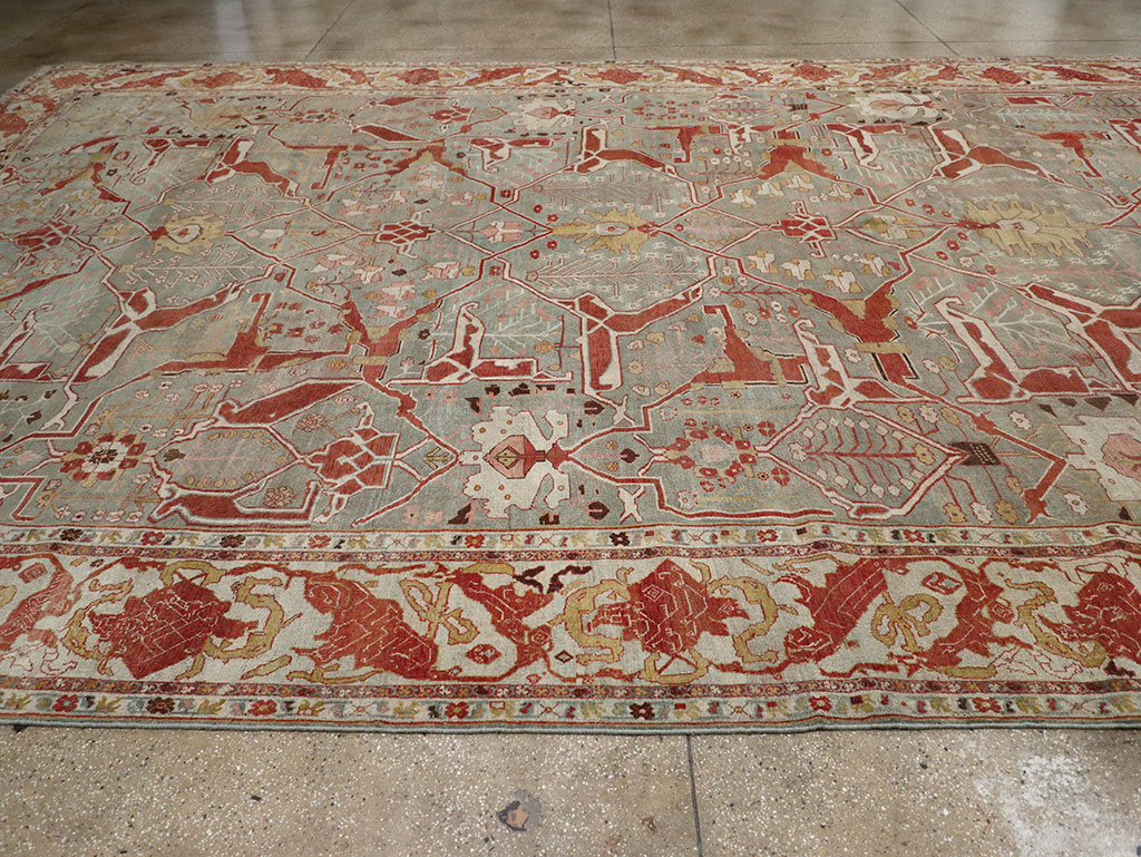 Antique Persian Bidjar Oversize Carpet, No.31217 - Gsblank