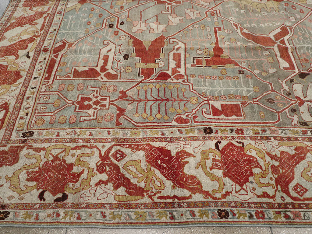 Antique Persian Bidjar Oversize Carpet, No.31217 - Gsblank