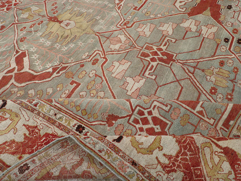 Antique Persian Bidjar Oversize Carpet, No.31217 - Gsblank