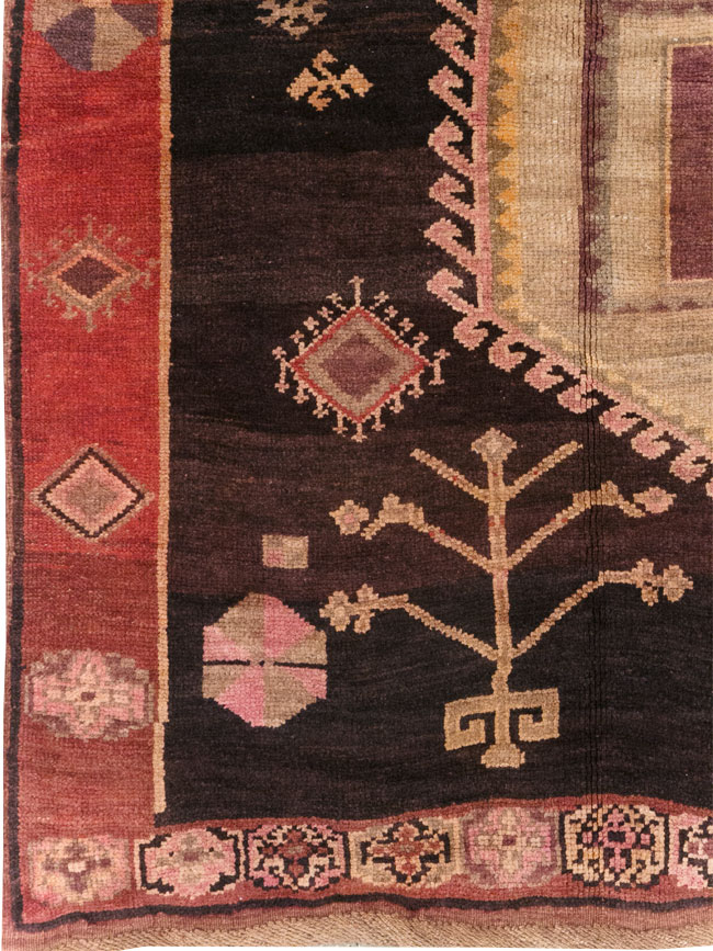 Vintage Turkish Anatolian Tribal Room Size Carpet, No.31218 - Gsblank