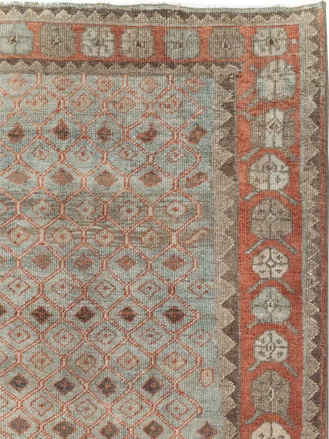 Vintage Persian Veece Accent Carpet, No.31228 - Gsblank
