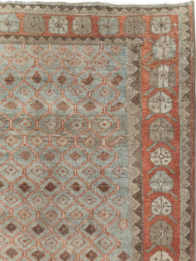 Vintage Persian Veece Accent Carpet, No.31228 - Gsblank