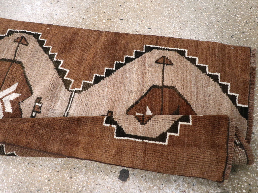 Vintage Turkish Anatolian Tribal Runner, No.31229 - Gsblank
