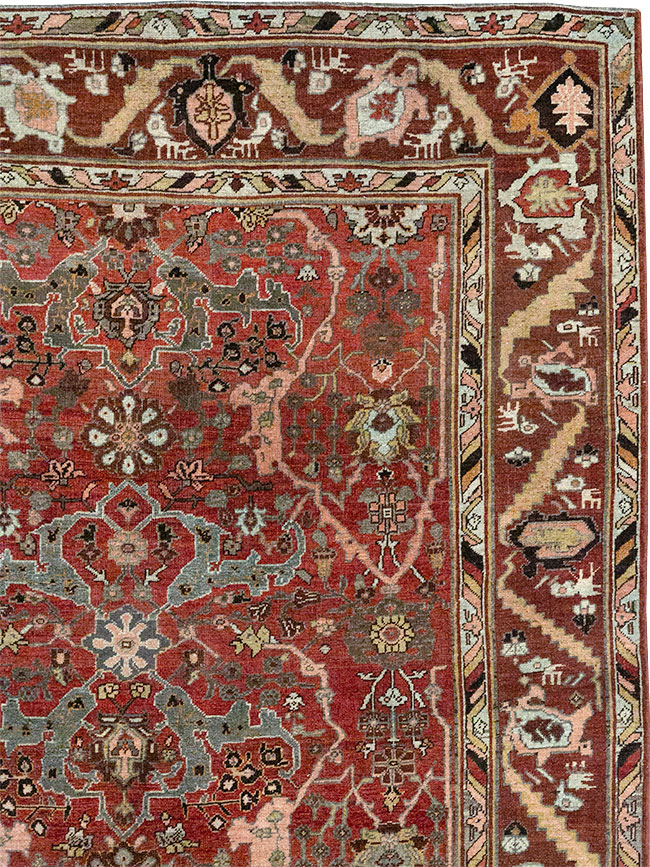 Antique Persian Bidjar Room Size Carpet, No.31234 - Gsblank