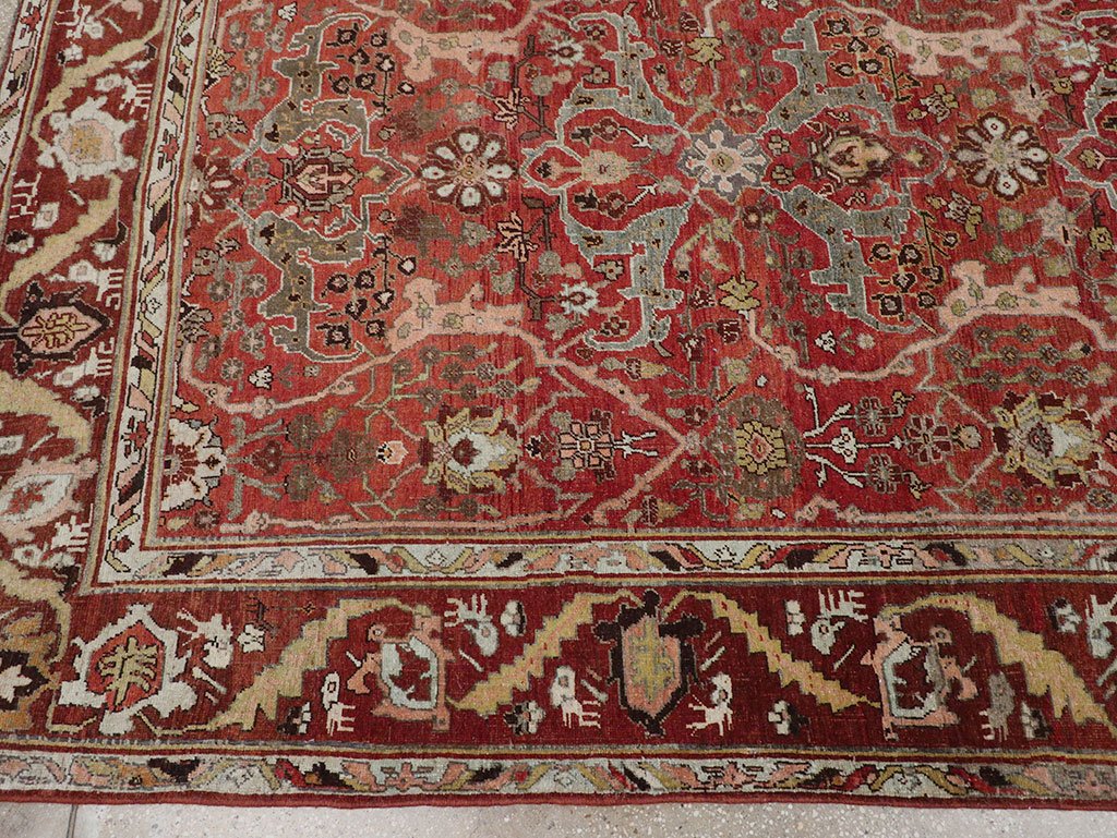 Antique Persian Bidjar Room Size Carpet, No.31234 - Gsblank