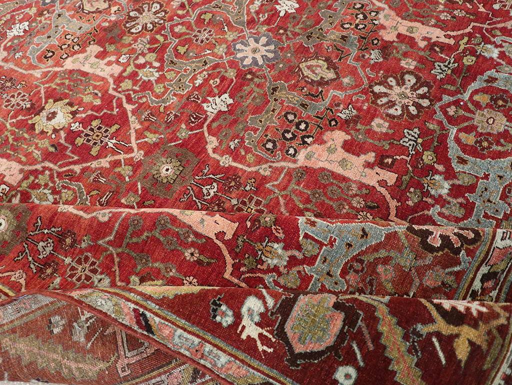 Antique Persian Bidjar Room Size Carpet, No.31234 - Gsblank