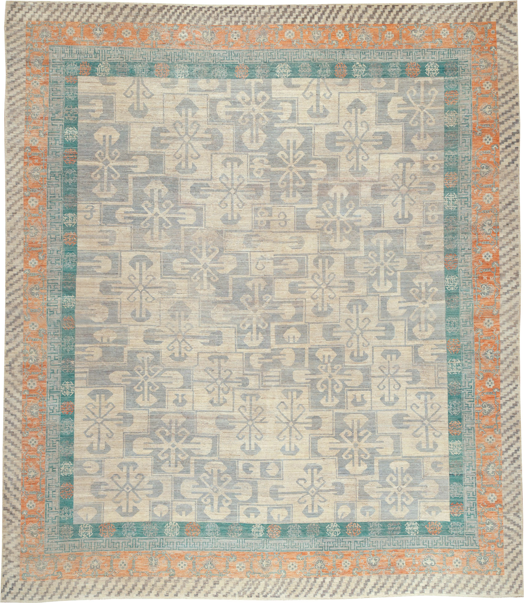 Modern East Turkestan Khotan Oversize Carpet, No.31235 - Gsblank