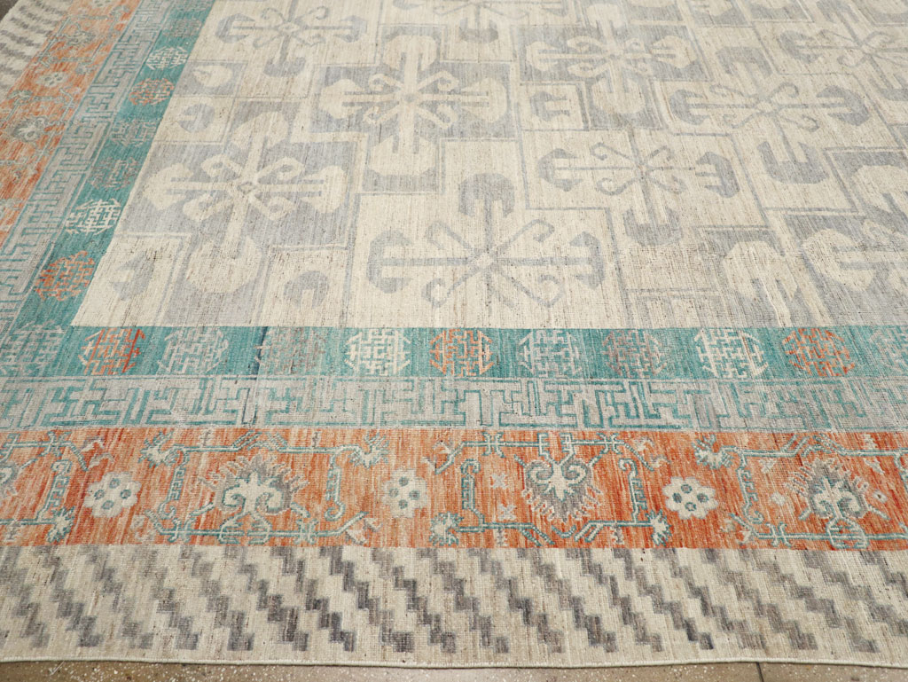 Modern East Turkestan Khotan Oversize Carpet, No.31235 - Gsblank