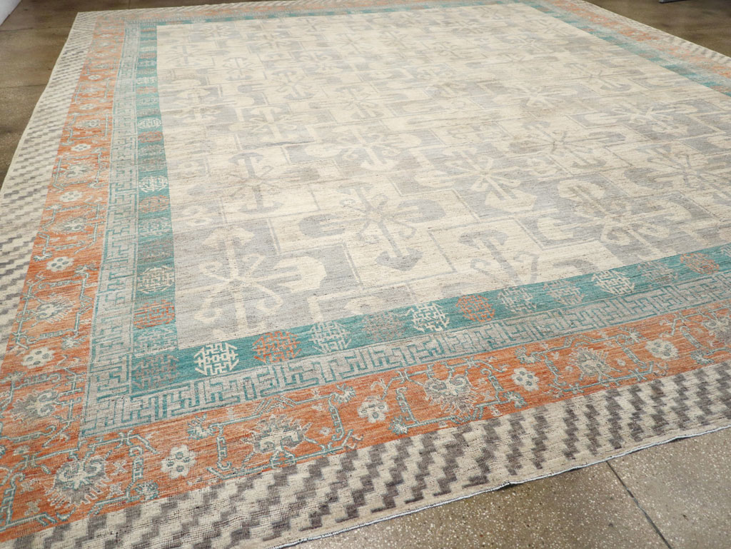 Modern East Turkestan Khotan Oversize Carpet, No.31235 - Gsblank