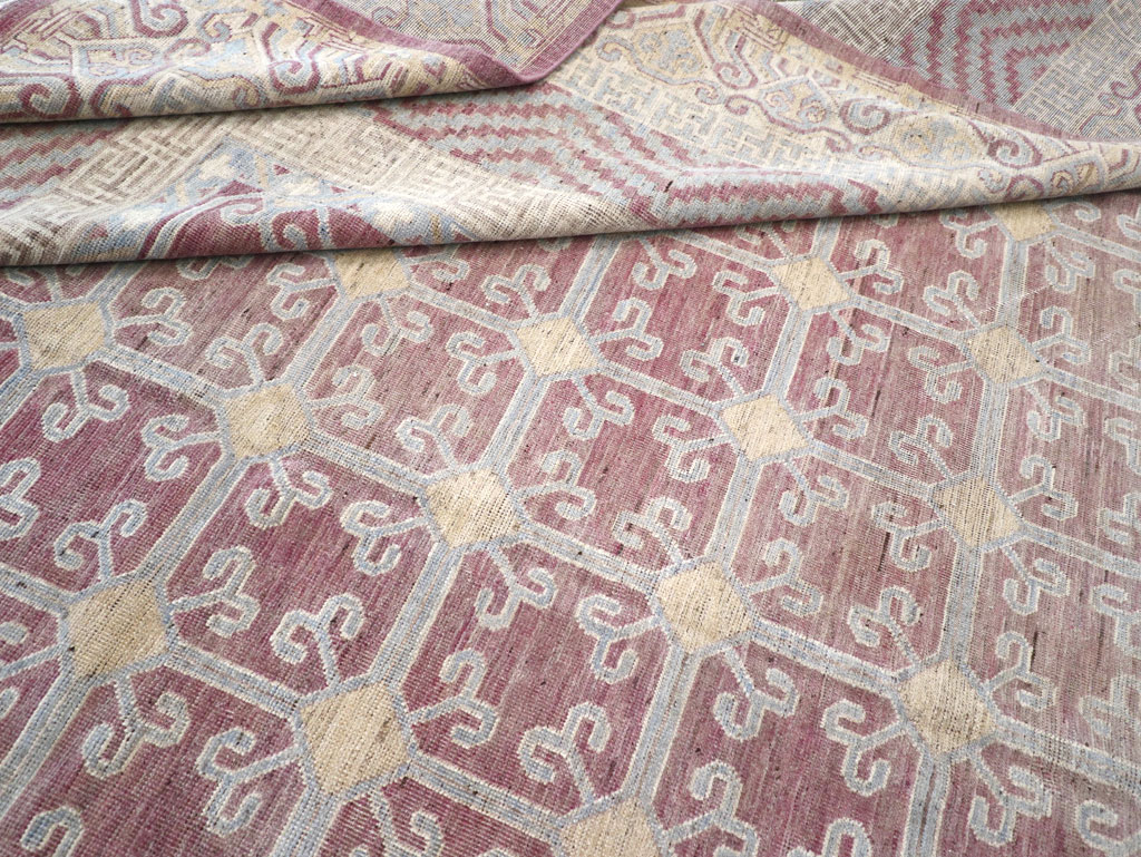 Contemporary East Turkestan Khotan Large Room Size Carpet, No.31239 - Gsblank