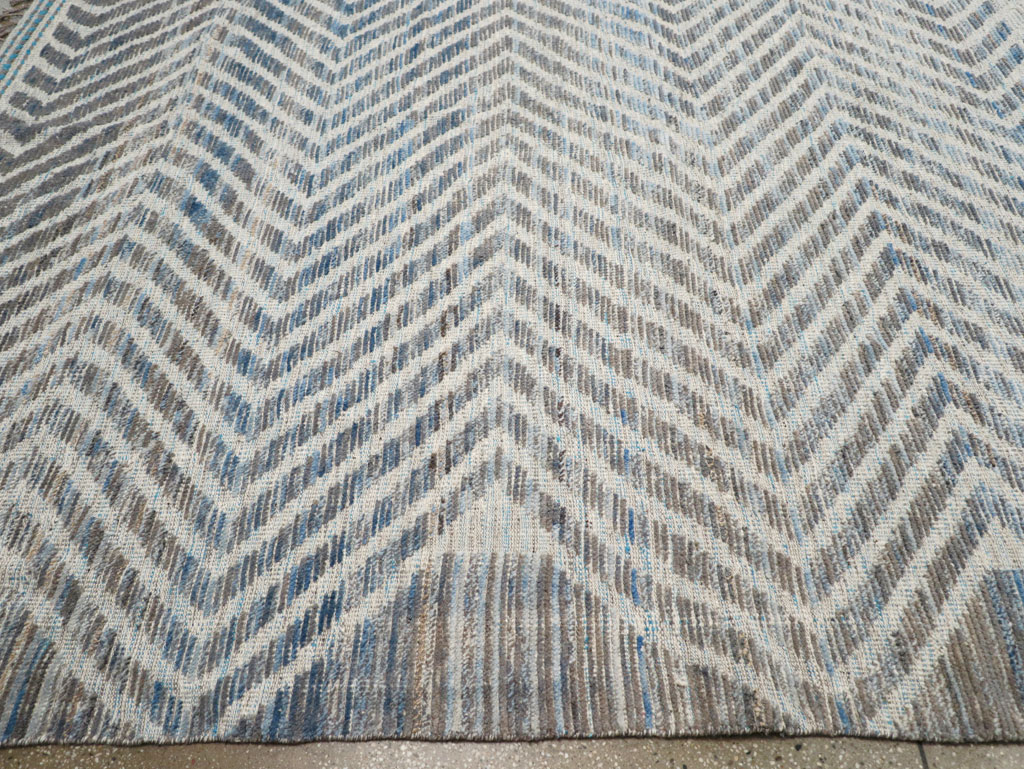 Modern Turkish Flatweave, No.31240 - Gsblank