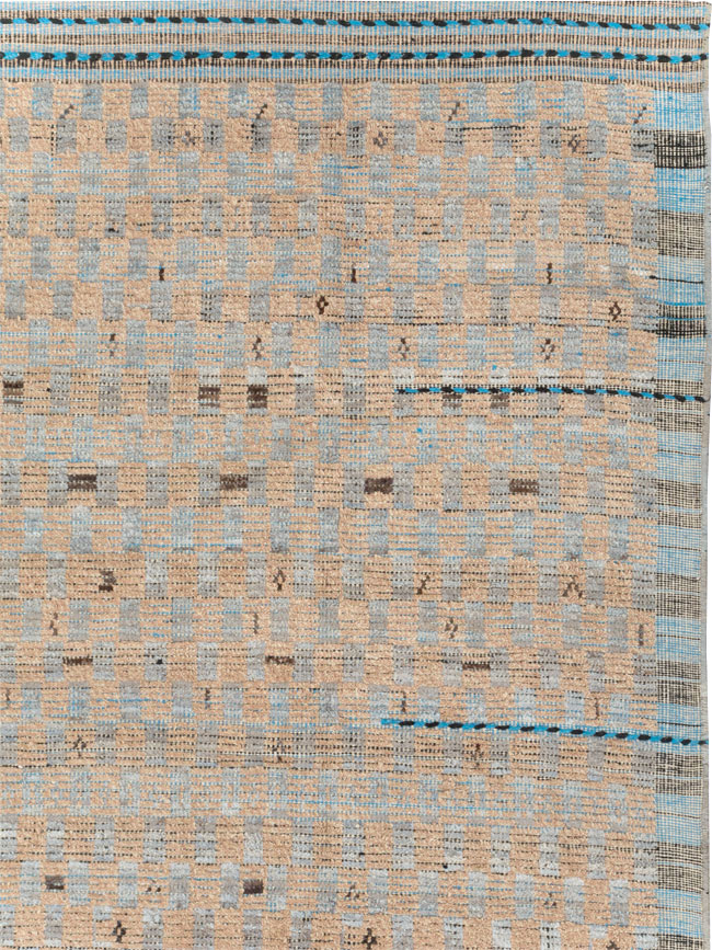 Moroccan Inspired Contemporary Turkish Long and Narrow Carpet, No.31242 - Gsblank