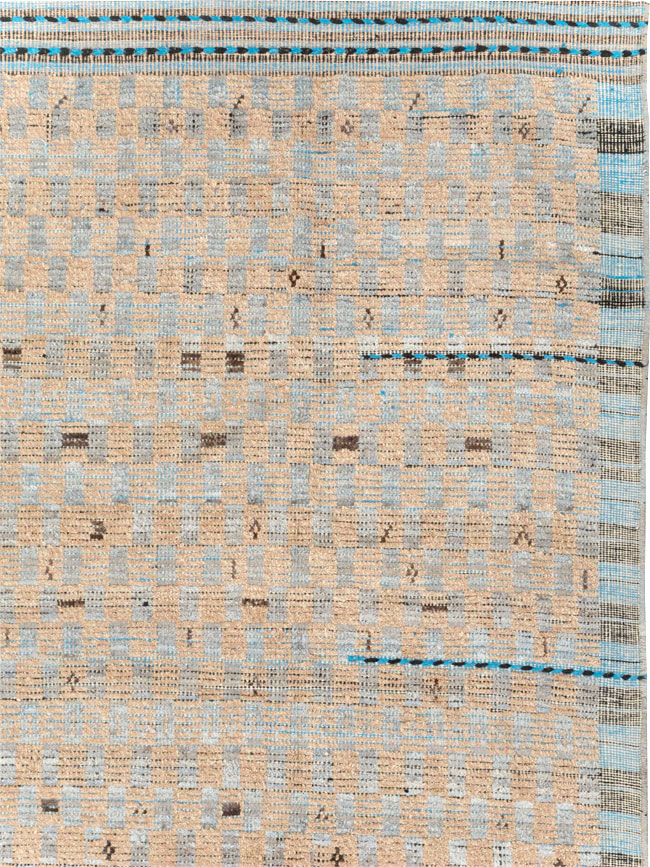 Moroccan Inspired Contemporary Turkish Long and Narrow Carpet, No.31242 - Gsblank