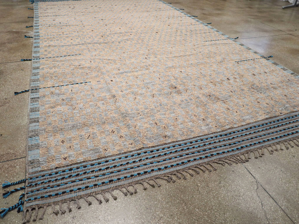 Moroccan Inspired Contemporary Turkish Long and Narrow Carpet, No.31242 - Gsblank