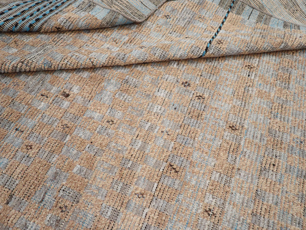 Moroccan Inspired Contemporary Turkish Long and Narrow Carpet, No.31242 - Gsblank