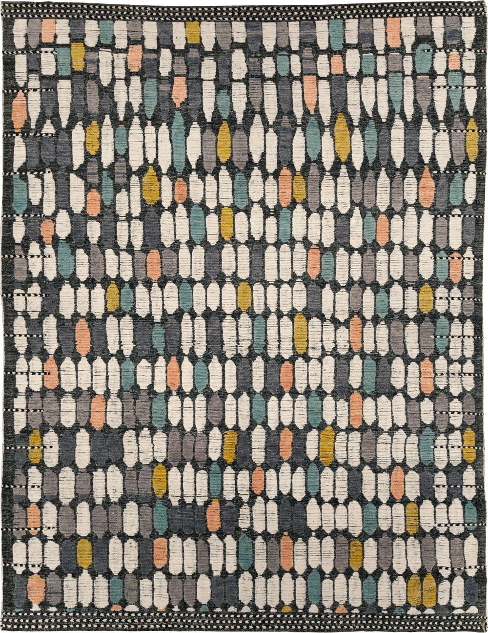 Modern Turkish Flatweave Kilim Large Room Size Carpet, No.31244 - Gsblank
