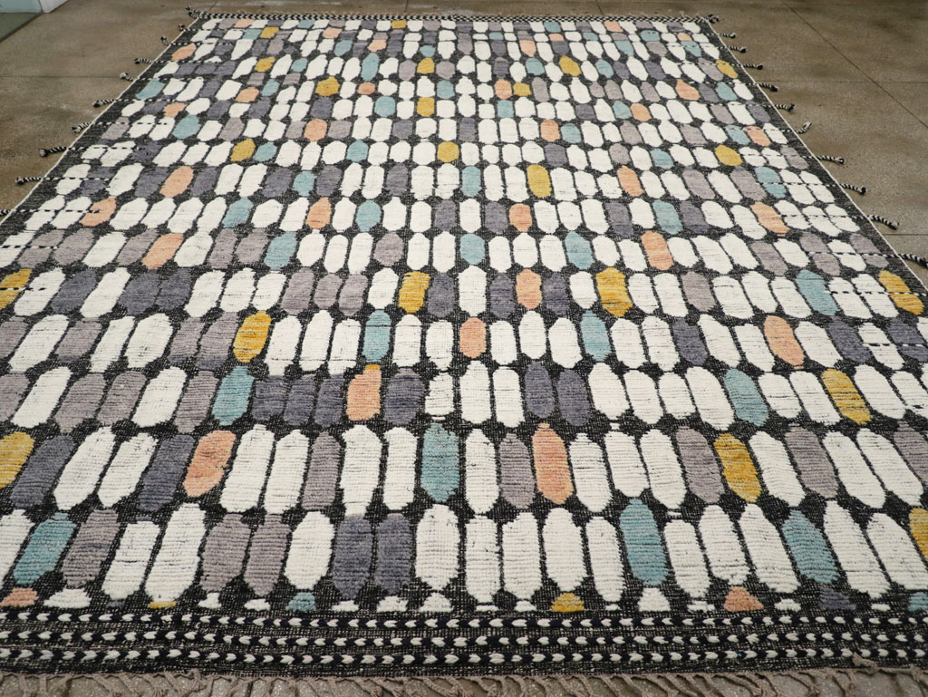 Modern Turkish Flatweave Kilim Large Room Size Carpet, No.31244 - Gsblank