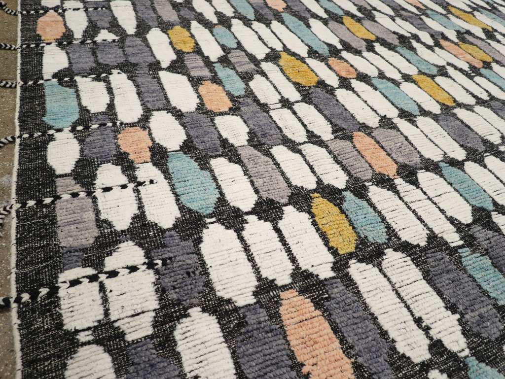 Modern Turkish Flatweave Kilim Large Room Size Carpet, No.31244 - Gsblank