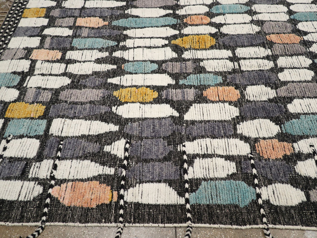 Modern Turkish Flatweave Kilim Large Room Size Carpet, No.31244 - Gsblank