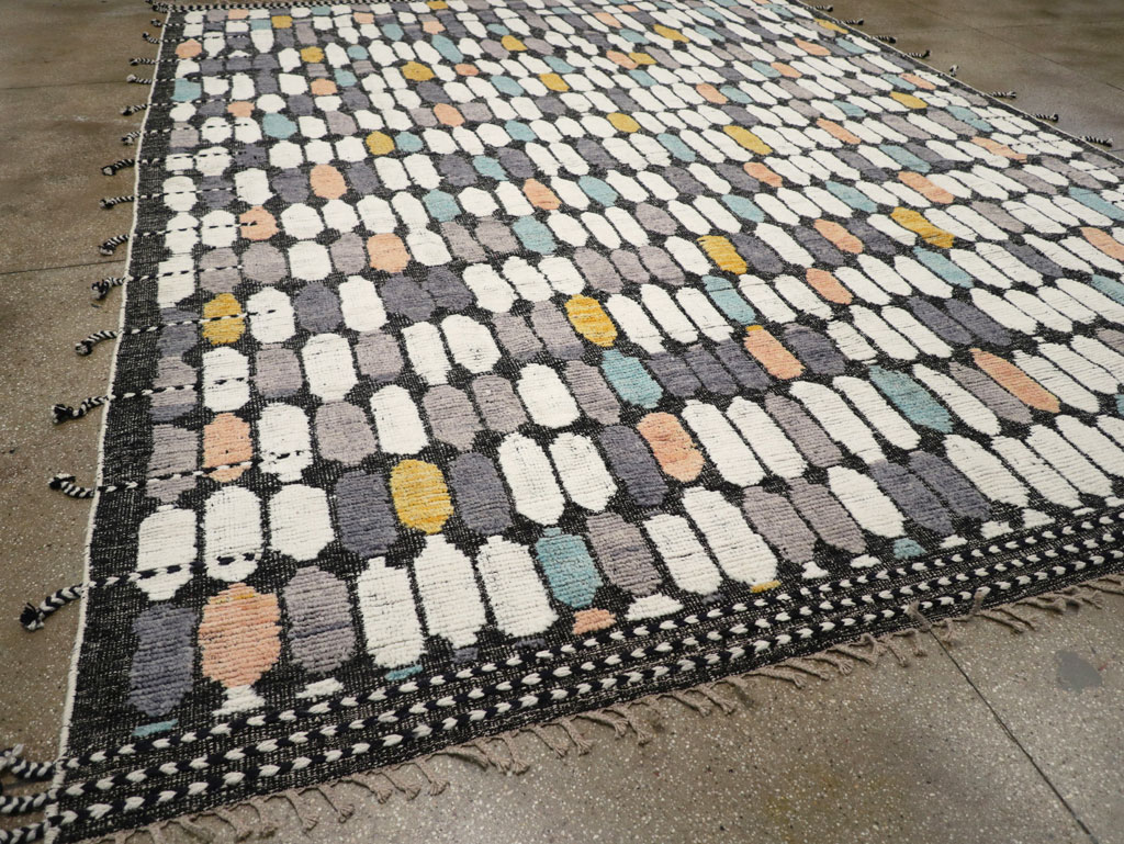 Modern Turkish Flatweave Kilim Large Room Size Carpet, No.31244 - Gsblank