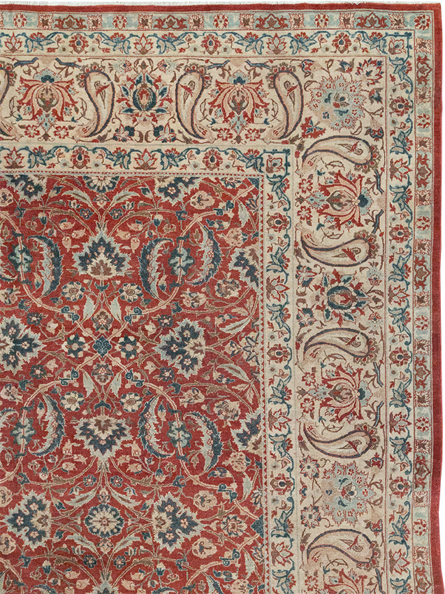 Vintage Persian Isfahan Room Size Carpet, No.31245 - Gsblank