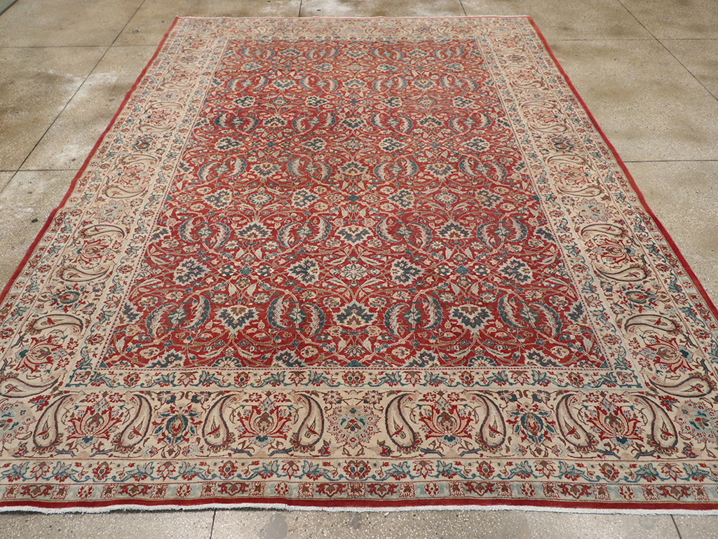 Vintage Persian Isfahan Room Size Carpet, No.31245 - Gsblank
