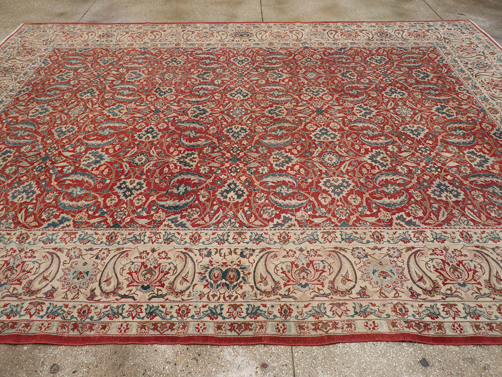 Vintage Persian Isfahan Room Size Carpet, No.31245 - Gsblank