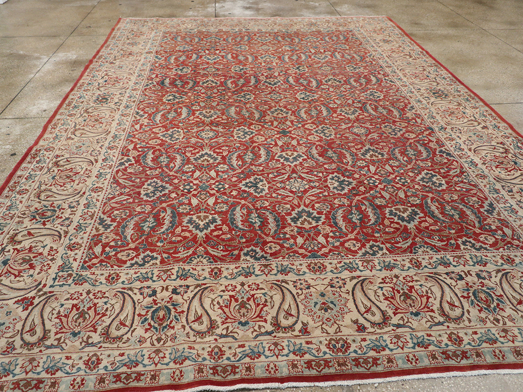 Vintage Persian Isfahan Room Size Carpet, No.31245 - Gsblank