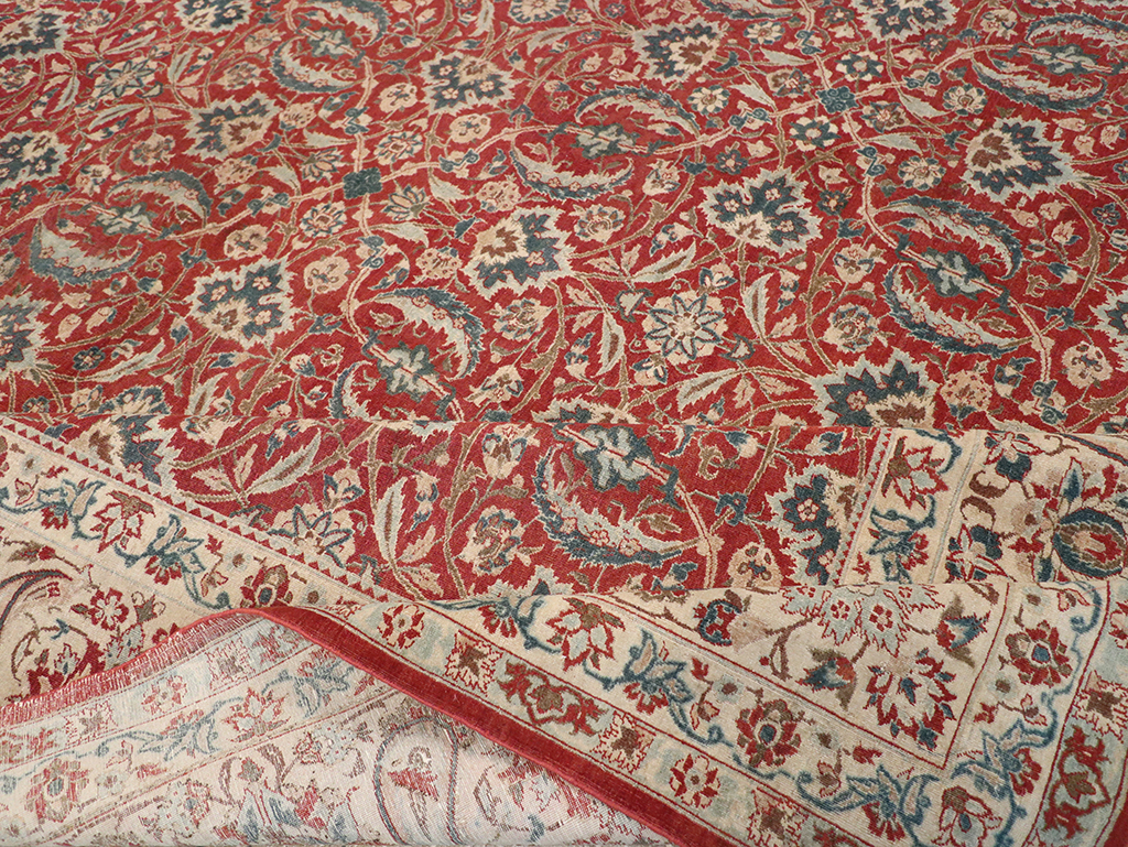 Vintage Persian Isfahan Room Size Carpet, No.31245 - Gsblank