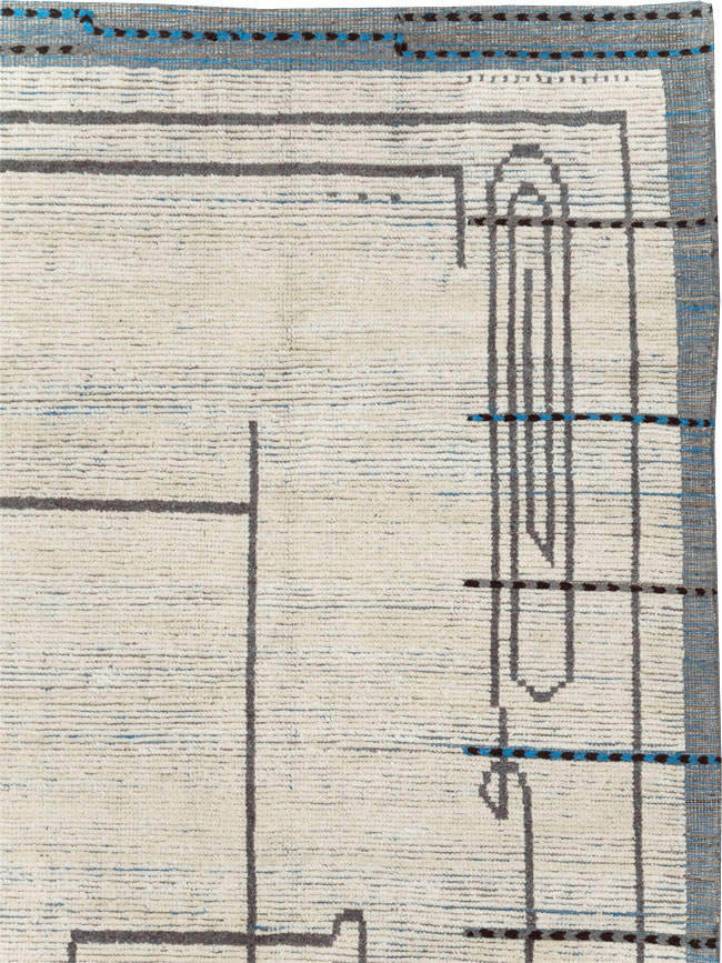 Moroccan Inspired Contemporary Turkish Room Size Carpet, No.31248 - Gsblank