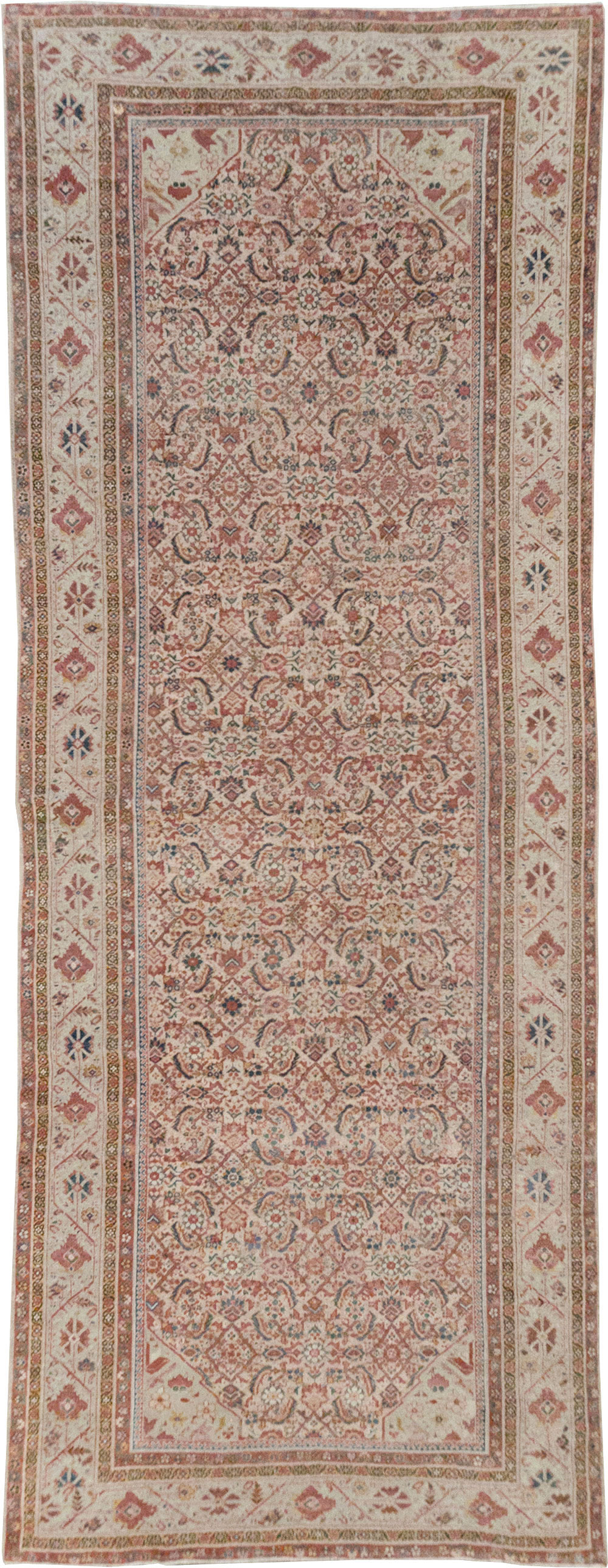Antique Persian Fereghan Long and Narrow Gallery Carpet, No.31251 - Gsblank
