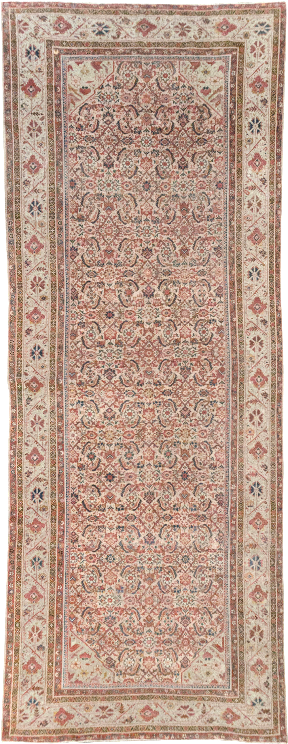 Antique Persian Fereghan Long and Narrow Gallery Carpet, No.31251 - Gsblank