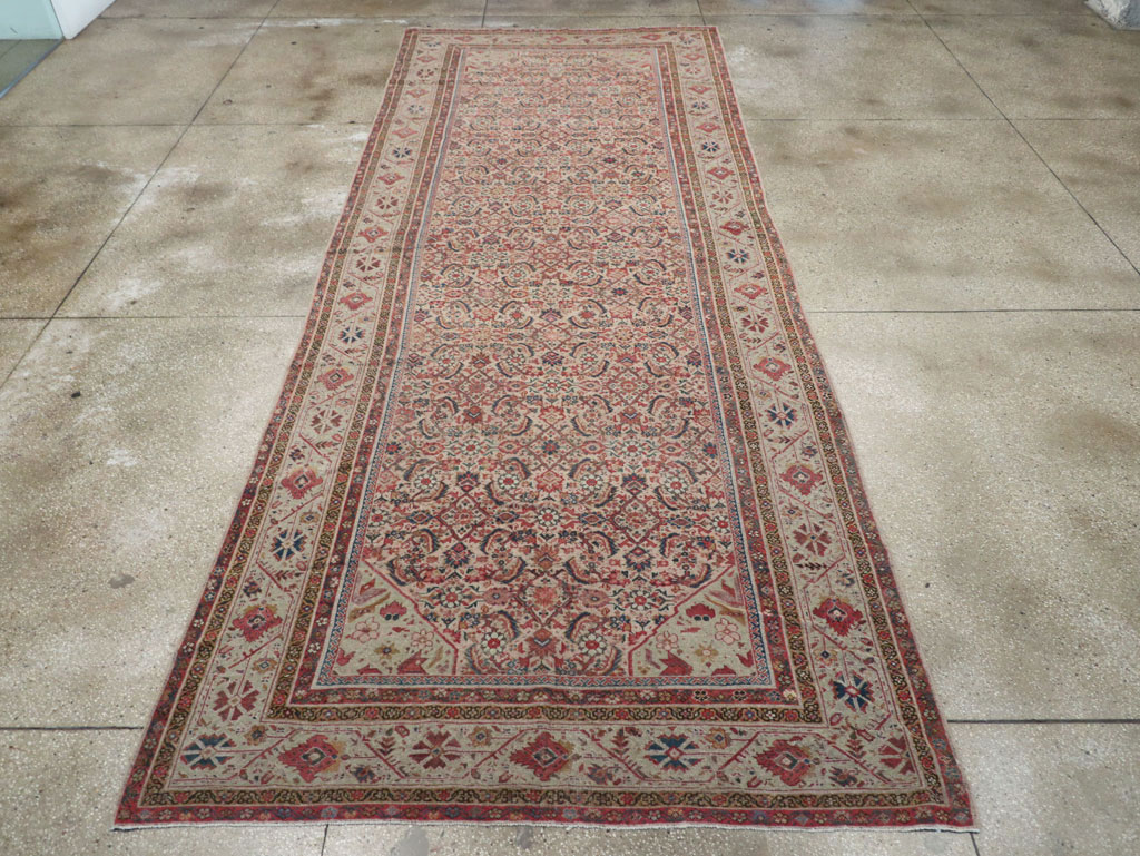 Antique Persian Fereghan Long and Narrow Gallery Carpet, No.31251 - Gsblank