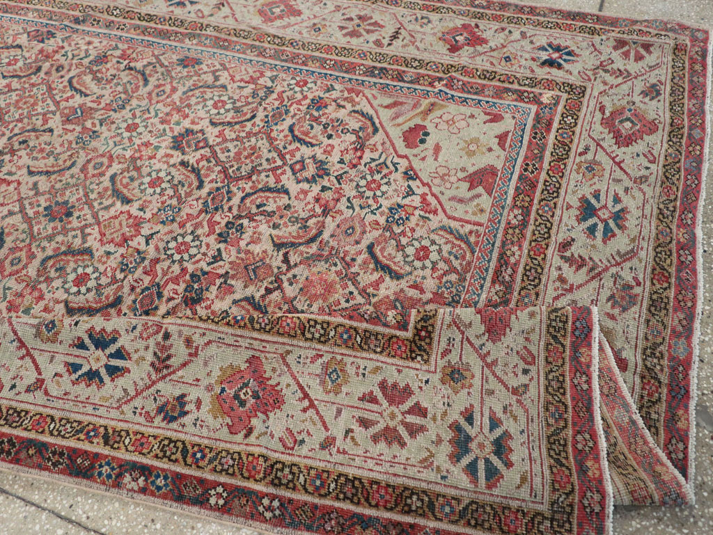 Antique Persian Fereghan Long and Narrow Gallery Carpet, No.31251 - Gsblank