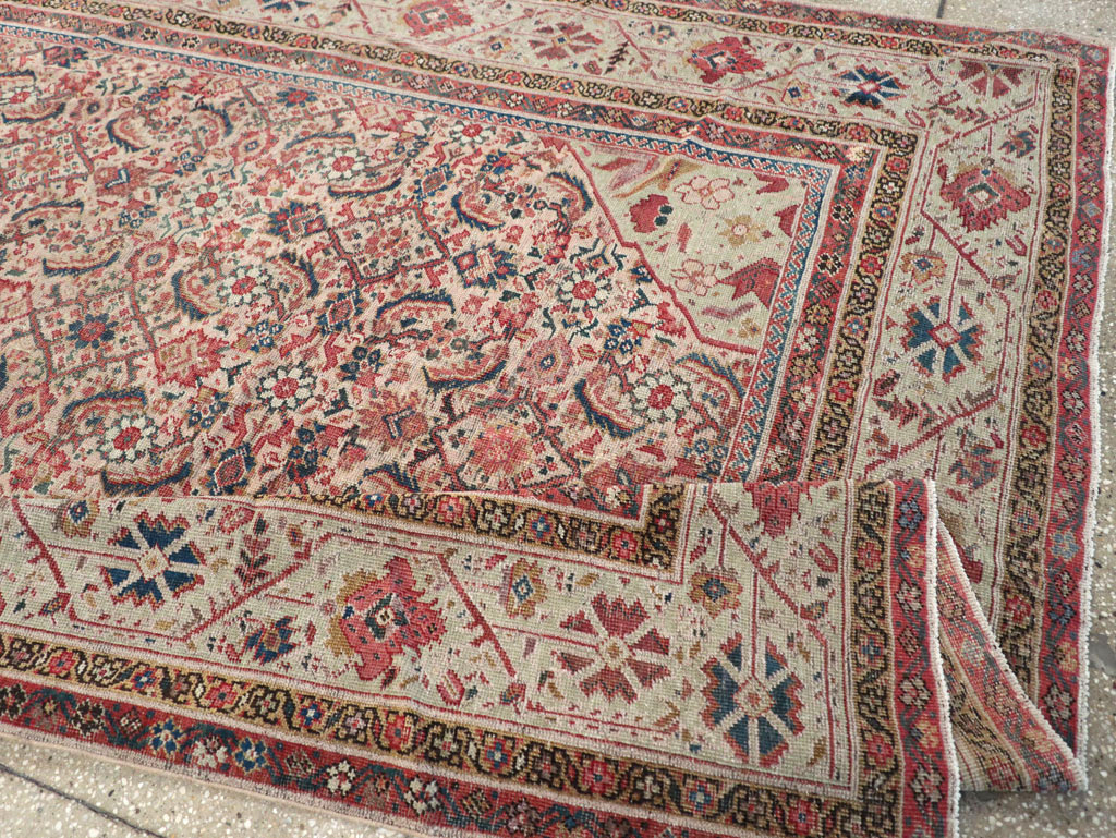 Antique Persian Fereghan Long and Narrow Gallery Carpet, No.31251 - Gsblank